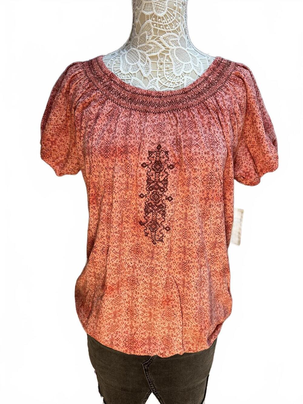 Ruff Hewn Bohemian Style Embroidered Top